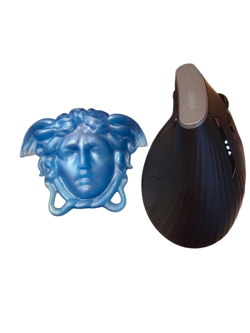 Versace Inspired Medusa In Blue Resin - Art, Home Decor - Picture 5 of 5